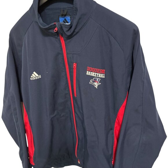 Adidas Team Duquesne Dukes Basketball Full Zip Windbreaker Jacket Size XXL - Picture 4 of 6